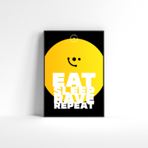 Eat sleep rave repeat Poster - immagine 2